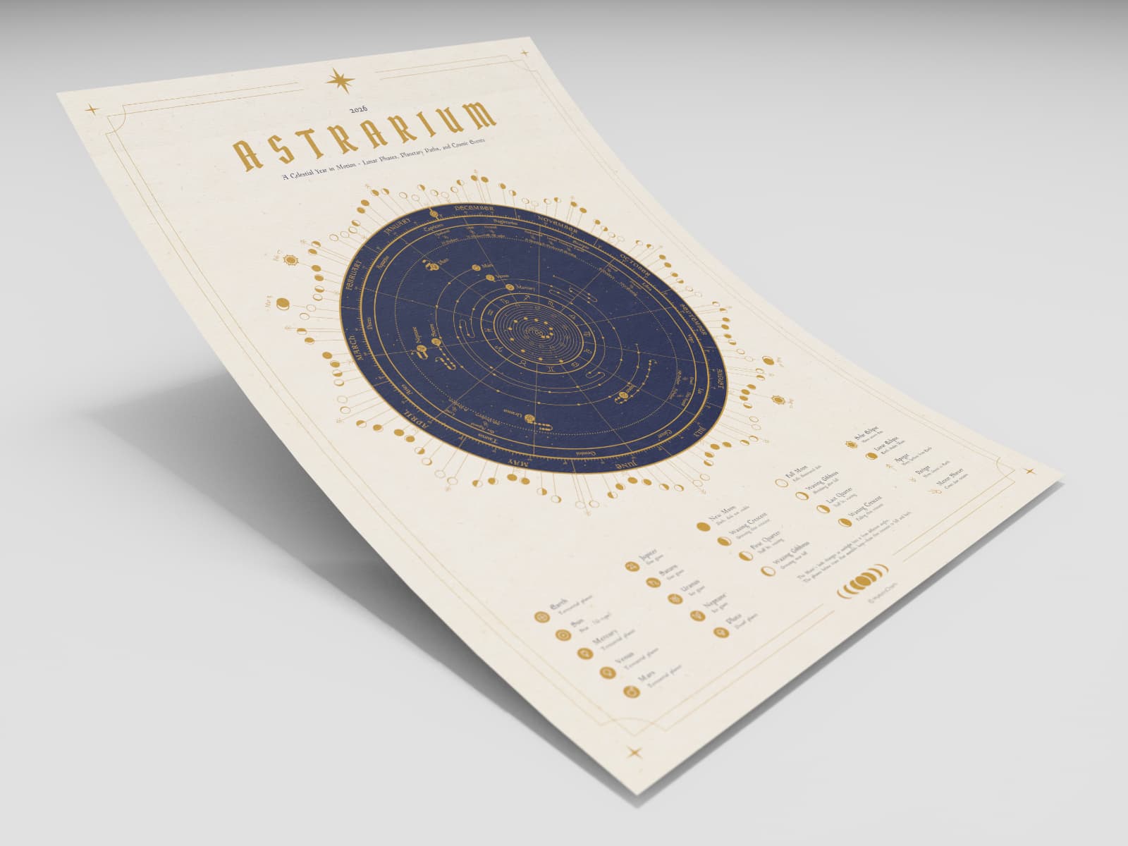 2026 Astronomy Calendar Poster