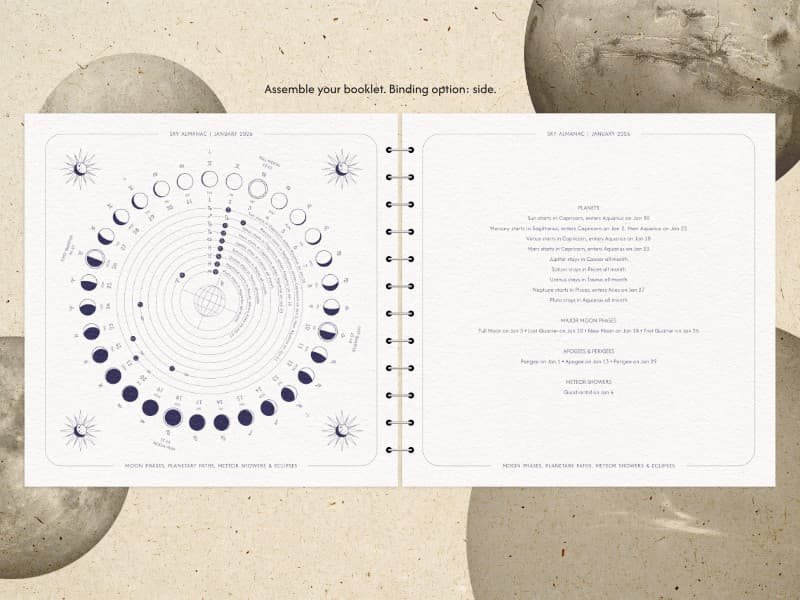 2026 Celestial Calendar · Light Edition